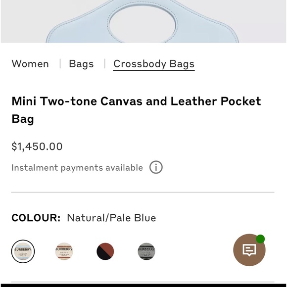 Burberry Mini Two-Tone Canvas and Leather Pocket Bag - Picture 16 of 16